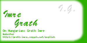 imre grath business card